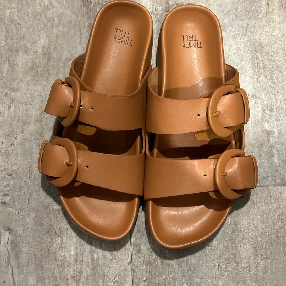 Cognac fashion sandal